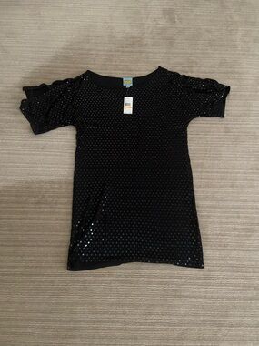 C&C California Black Sequin Dot Tee
